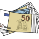Stapel Euro-Geldscheine